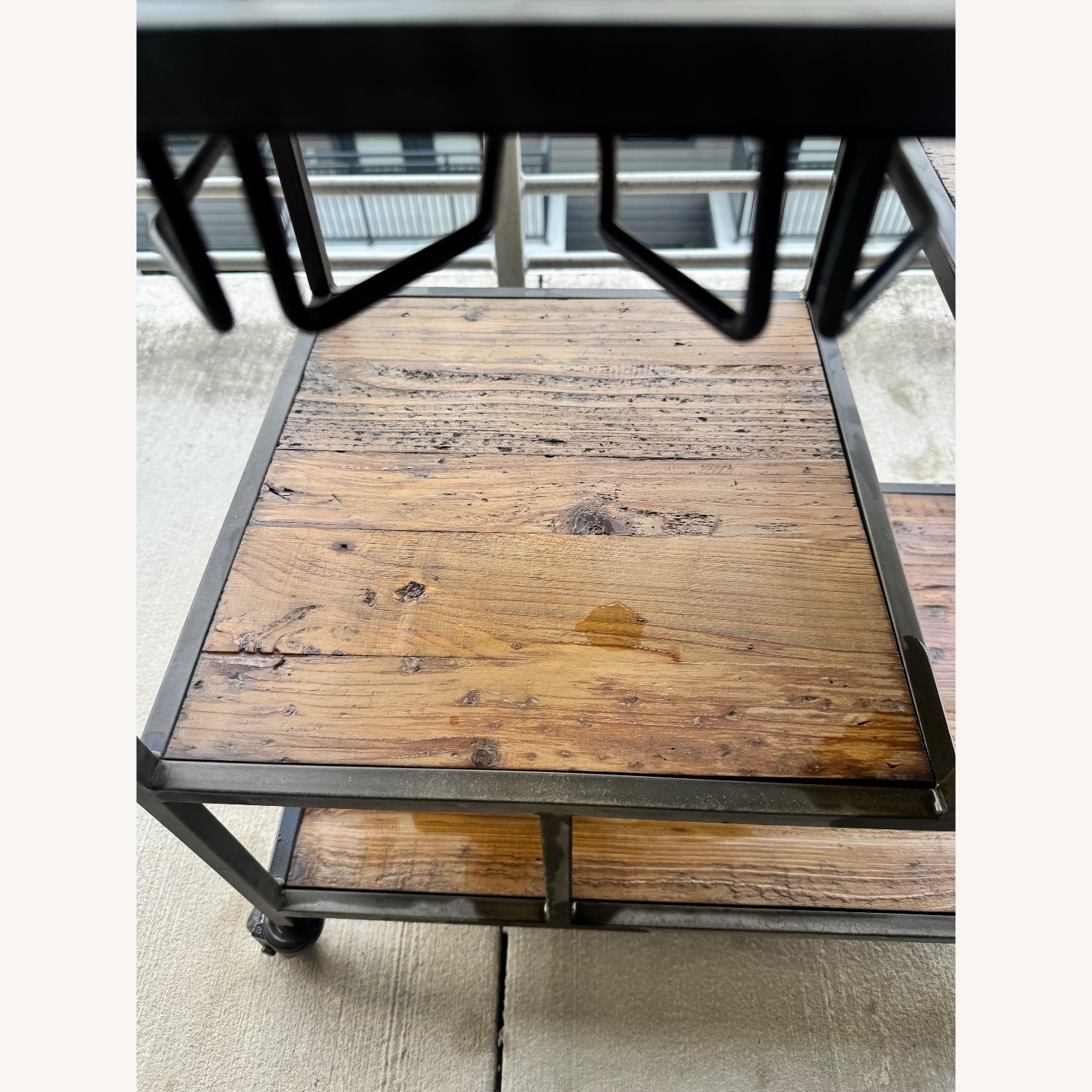 Four Hands Helena Dark Brown Wood Bar Cart - image-3