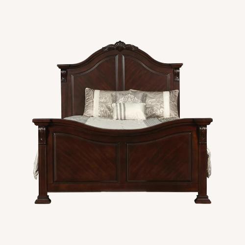 Used New Classic Furniture Co Dark Brown Wood King Bed for sale on AptDeco