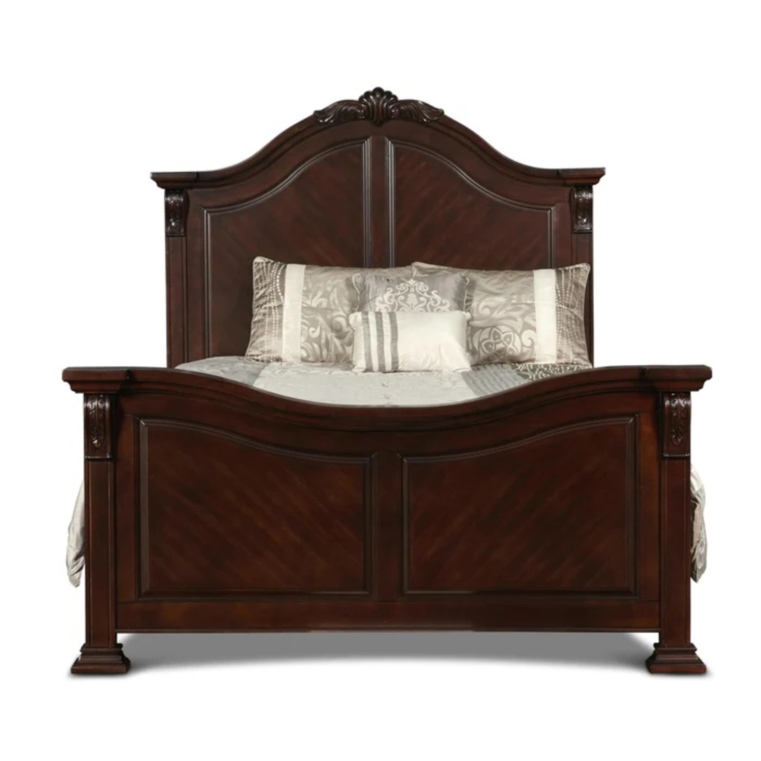 New Classic Furniture Co Dark Brown Wood King Bed - image-6