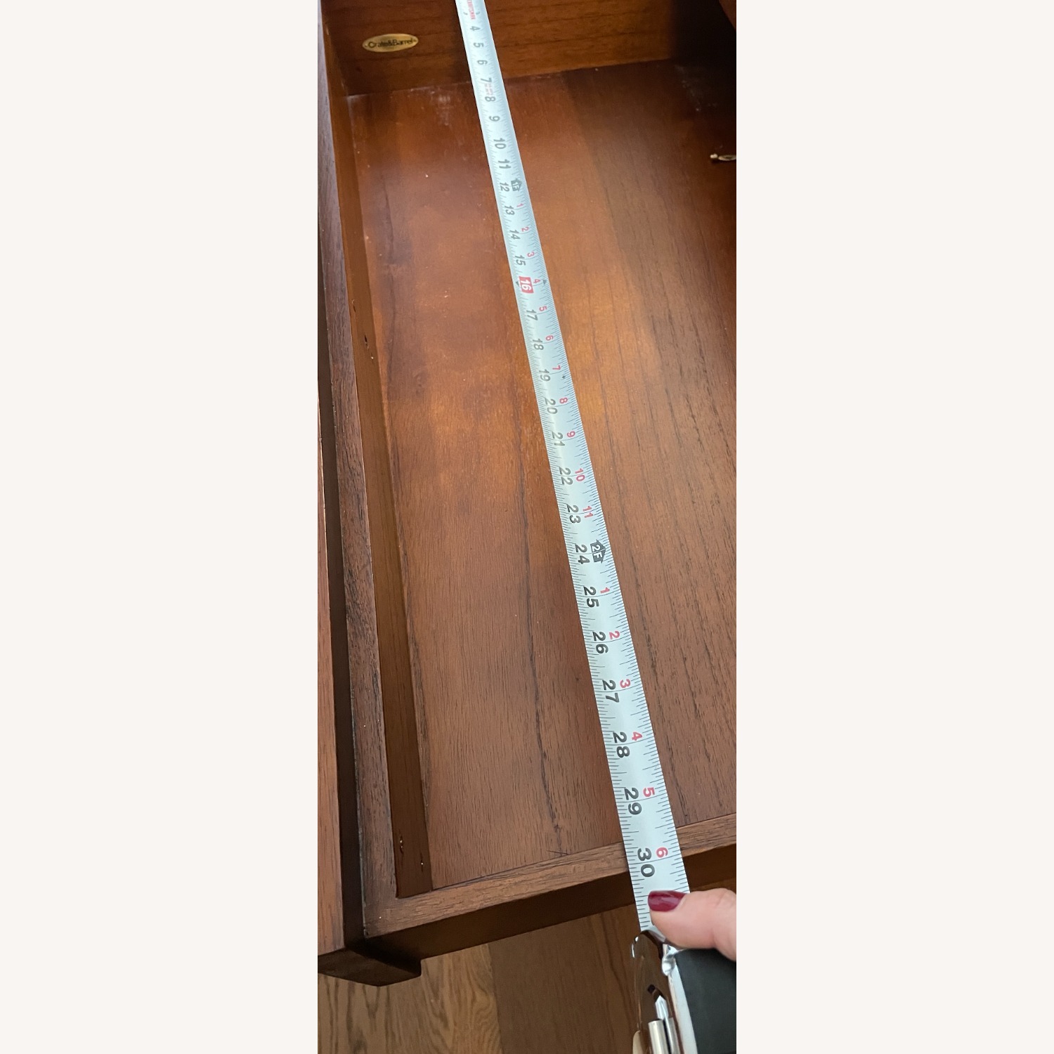 Crate & Barrel Dark Brown Wood Dresser - image-7