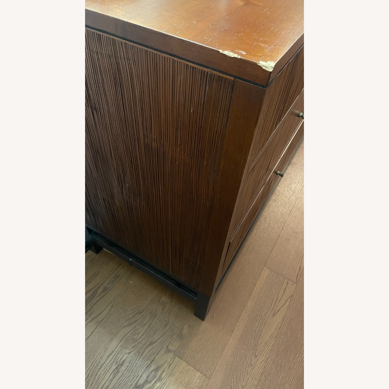 Crate & Barrel Dark Brown Wood Dresser - image-9