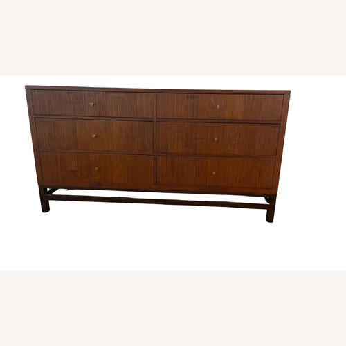 Used Crate & Barrel Dark Brown Wood Dresser for sale on AptDeco