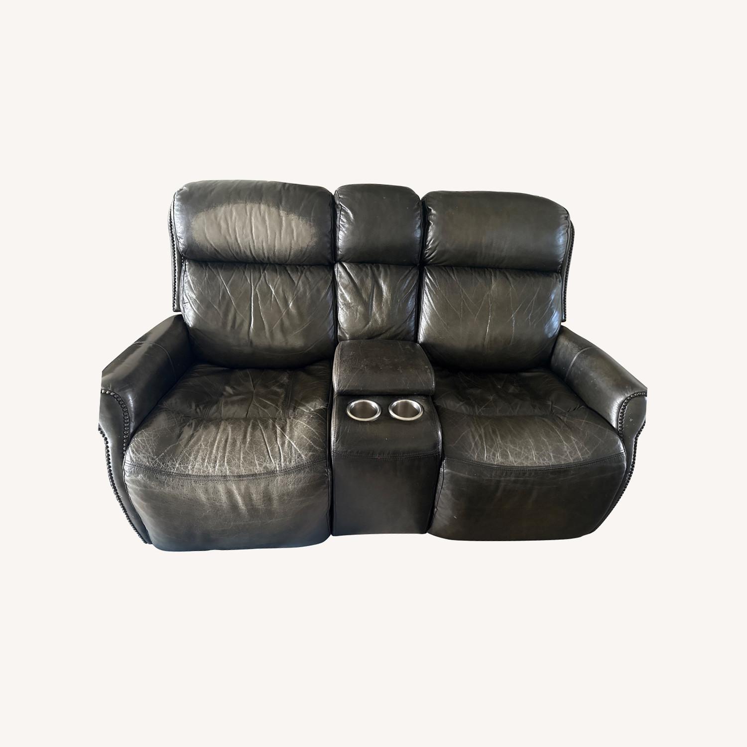 Gardner-White Furniture Flex Dark Gray Loveseat - image-0
