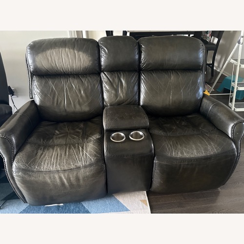 Used Gardner-White Furniture Flex Dark Gray Loveseat for sale on AptDeco