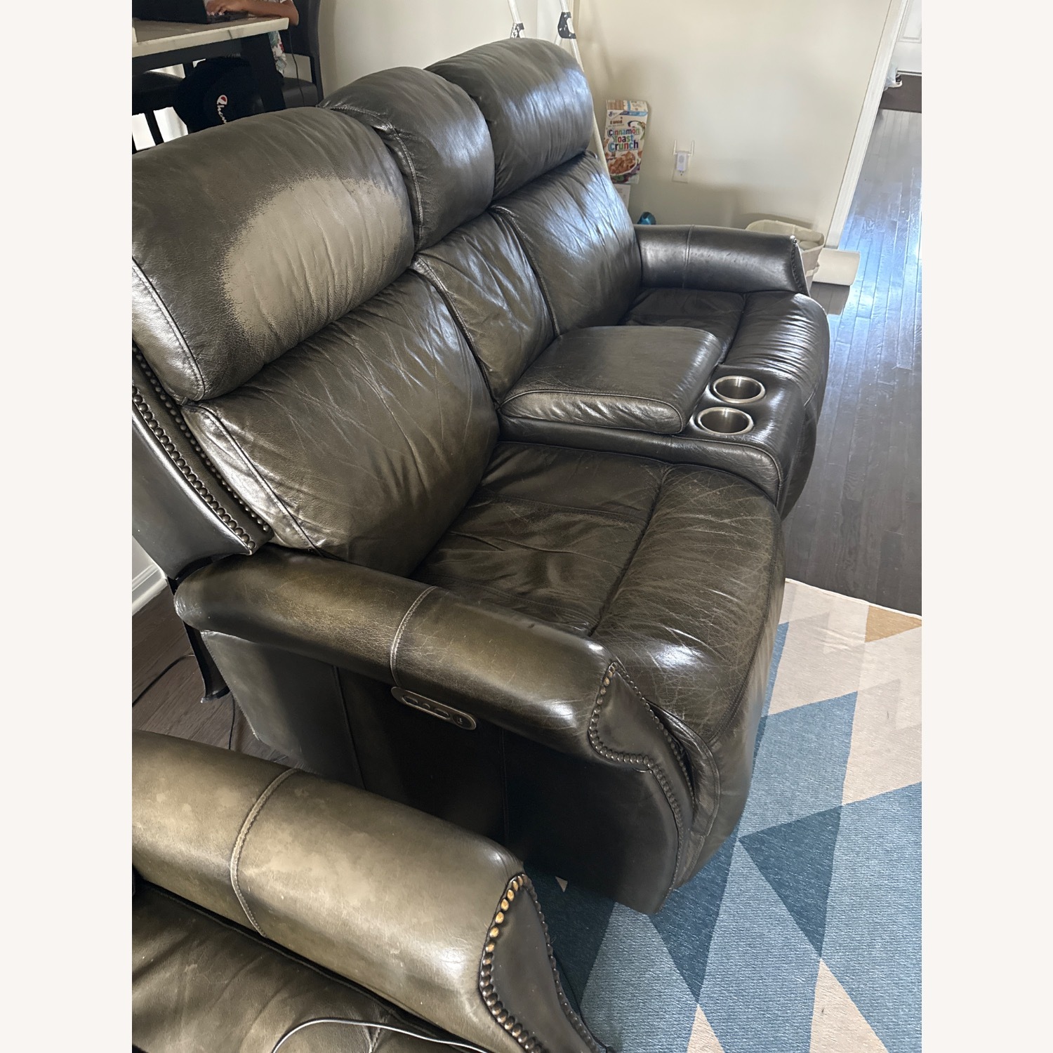 Gardner-White Furniture Flex Dark Gray Loveseat - image-2