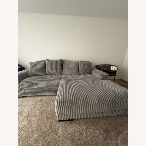 Used Ashley Furniture Lindyn Light Gray 2 Piece Sectional for sale on AptDeco