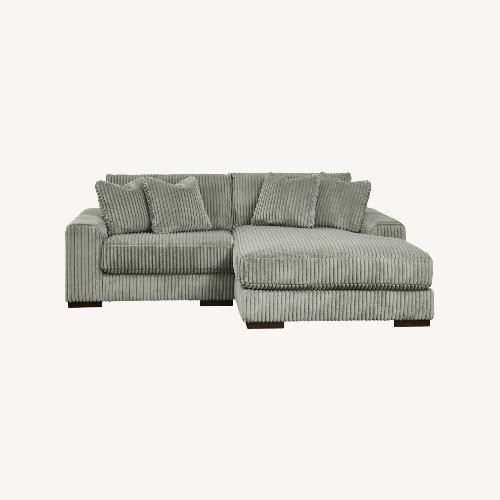 Used Ashley Furniture Lindyn Light Gray 2 Piece Sectional for sale on AptDeco