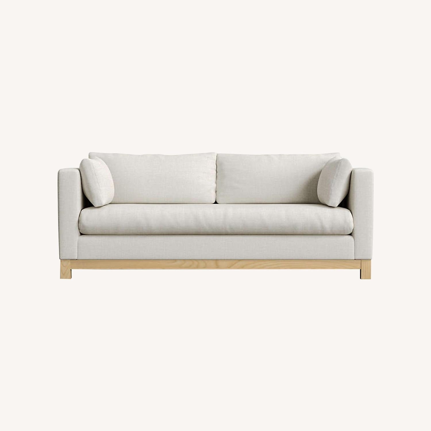 Crate & Barrel Natural Fabric 2 Seater Sofa - image-0