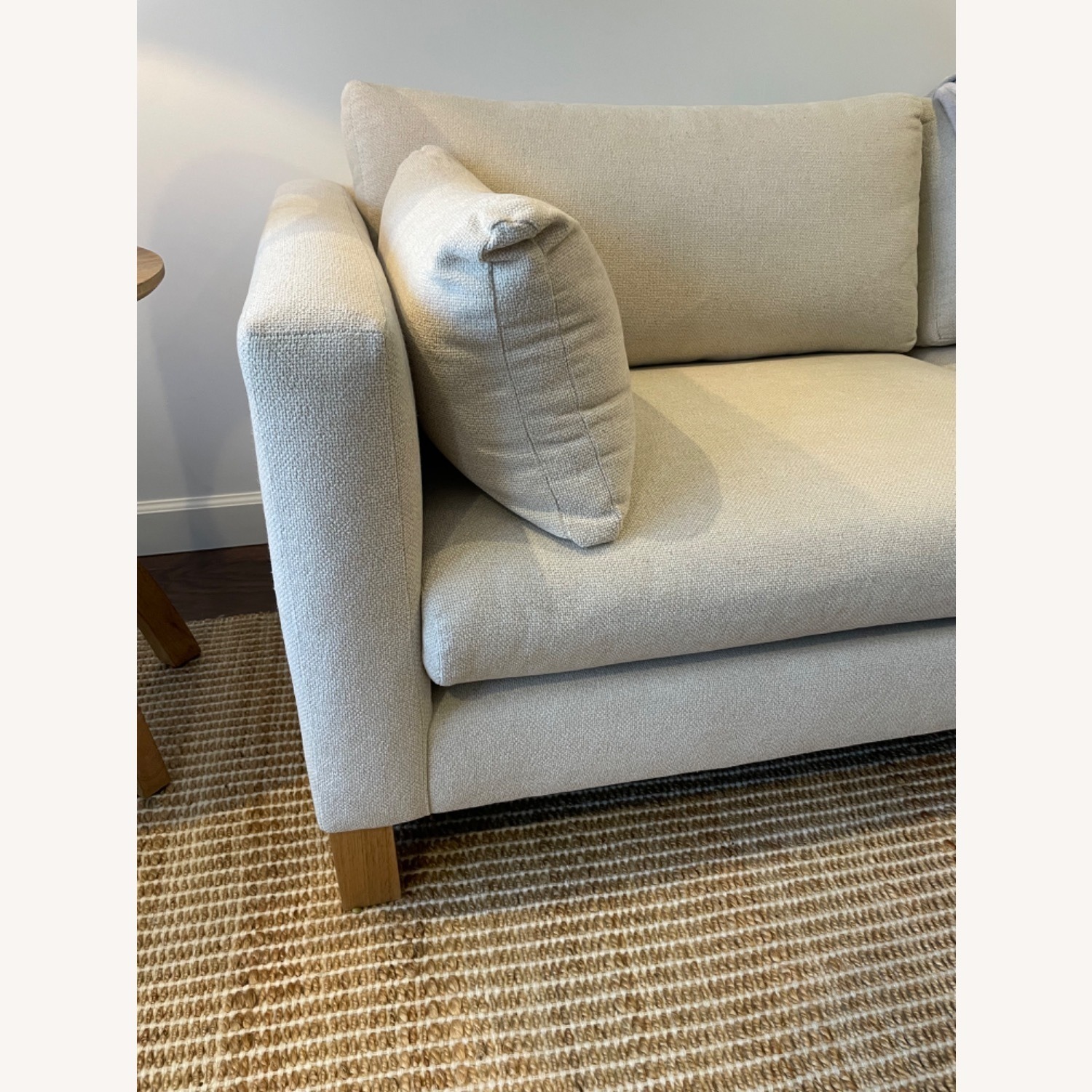 Crate & Barrel Natural Fabric 2 Seater Sofa - image-2