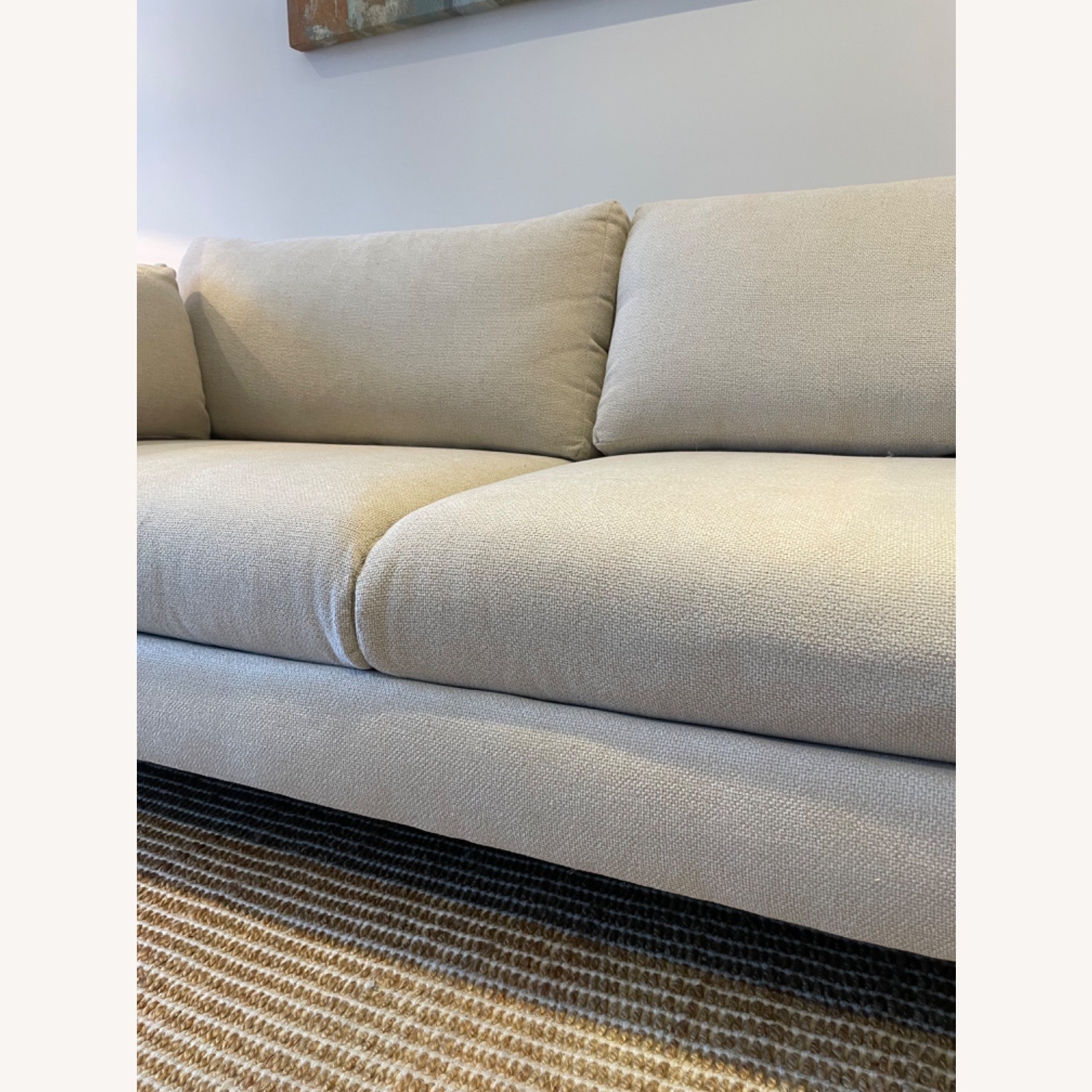 Crate & Barrel Natural Fabric 2 Seater Sofa - image-9