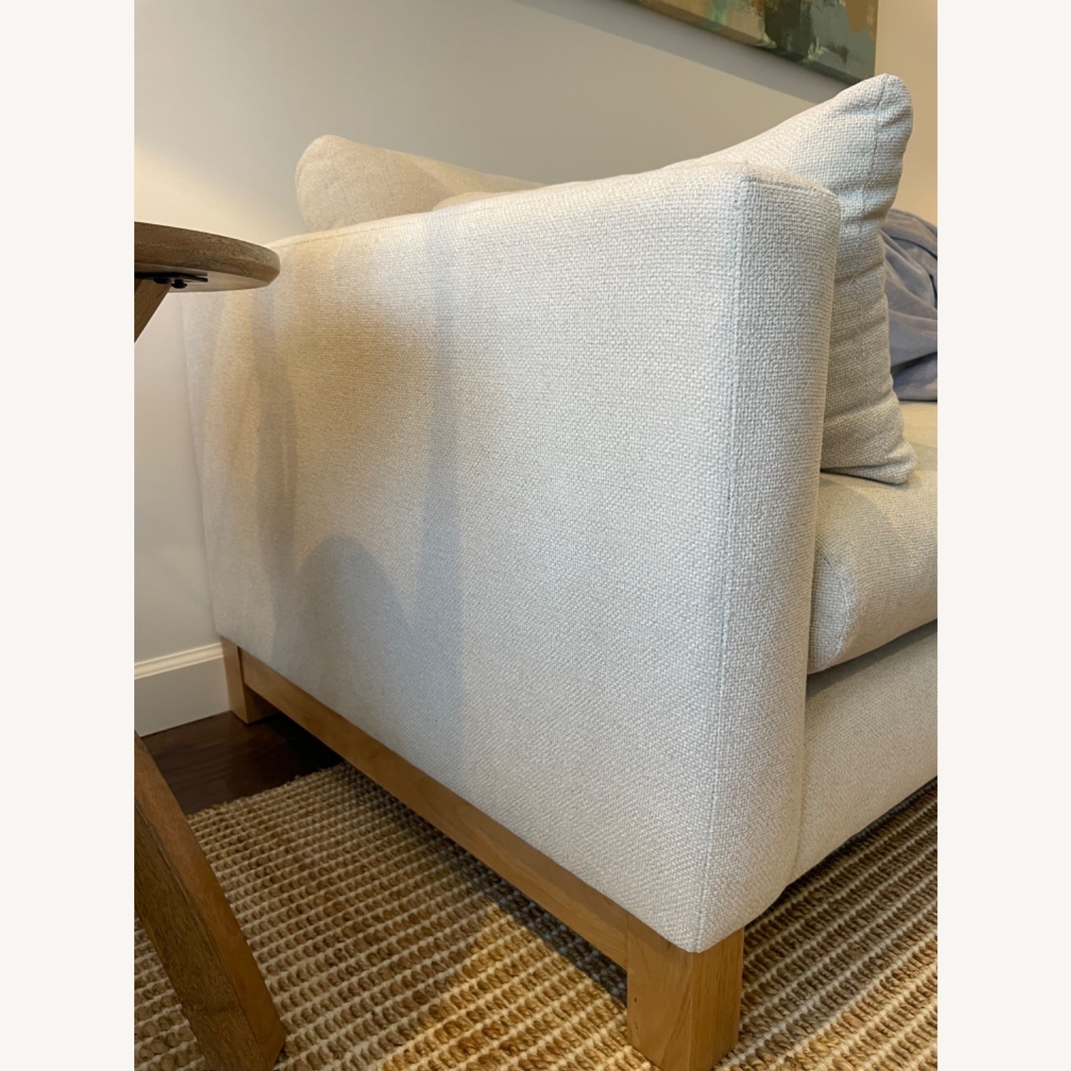 Crate & Barrel Natural Fabric 2 Seater Sofa - image-1