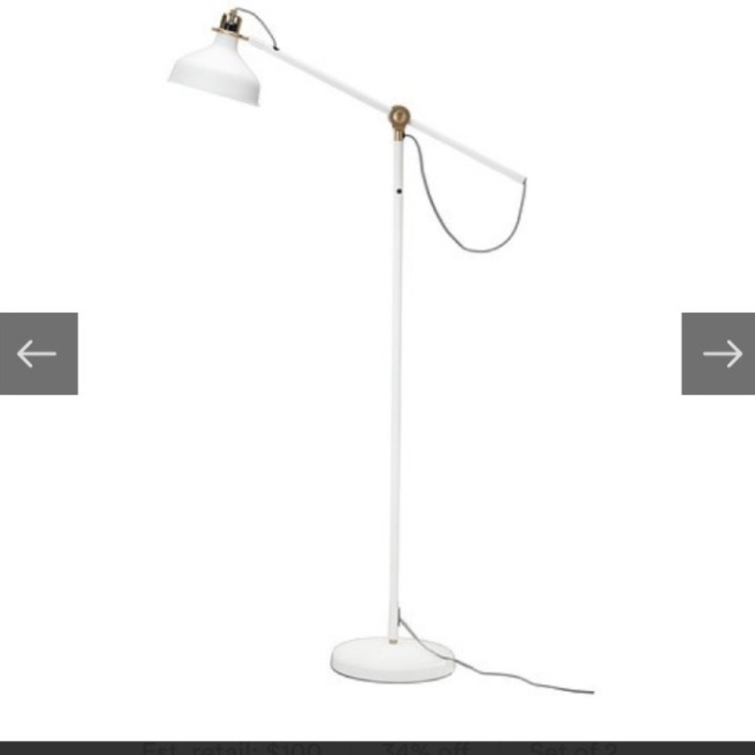 IKEA Ranarp White Floor Lamp - image-8