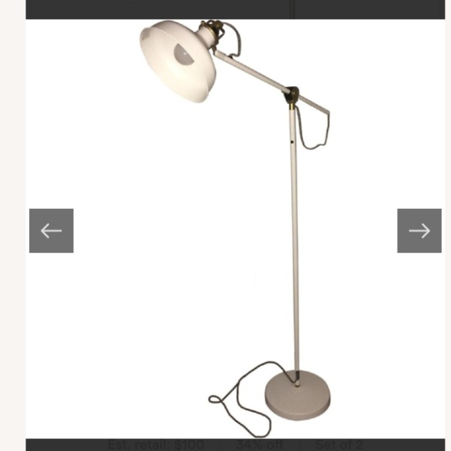IKEA Ranarp White Floor Lamp - image-9