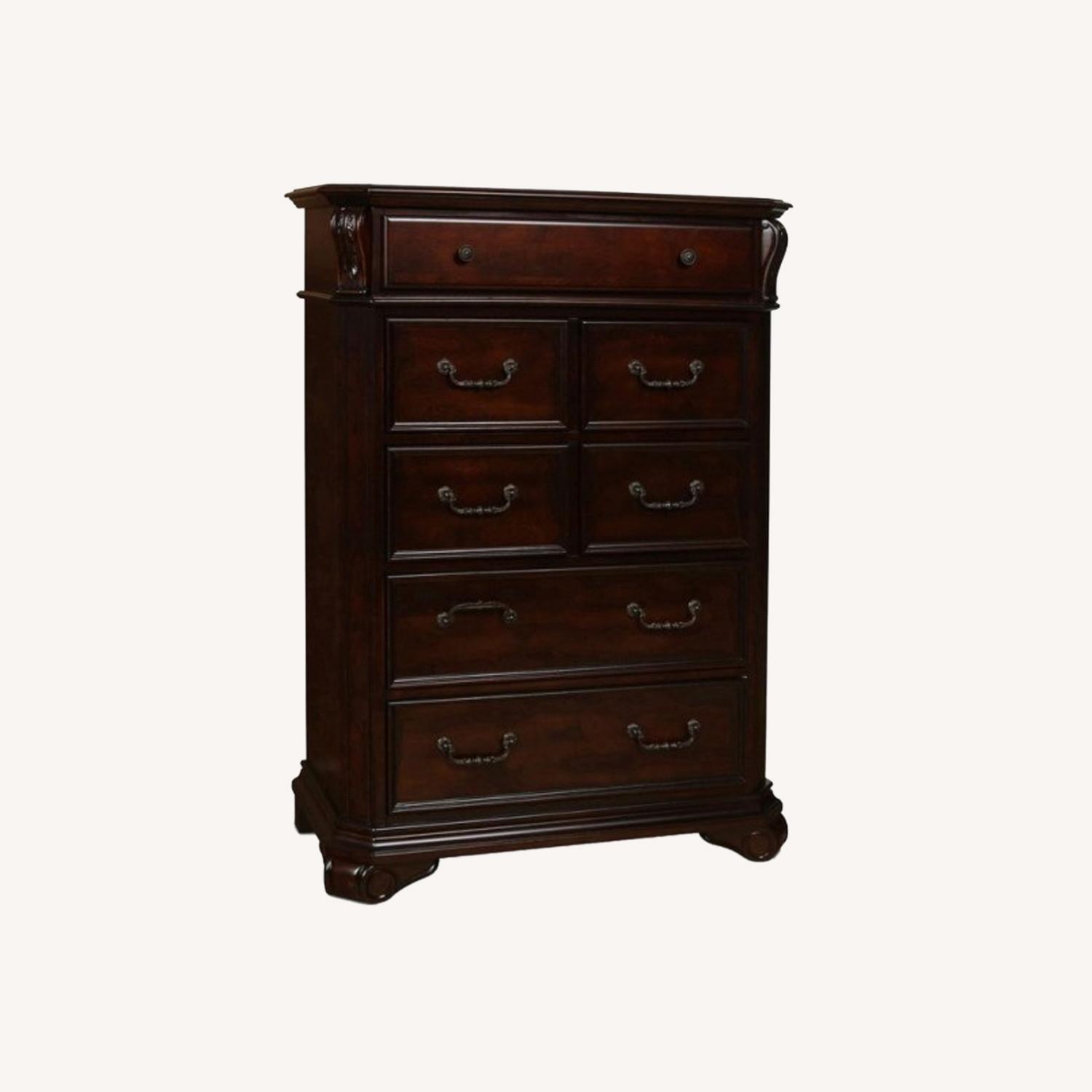 New Classic Furniture Co Dark Brown Wood Chest - image-0