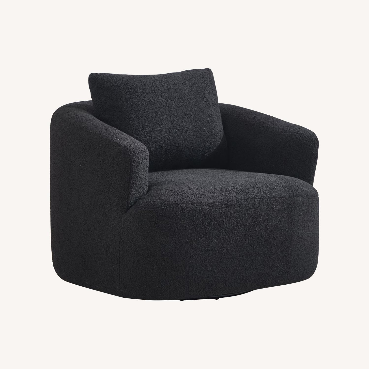 Black Fabric Accent Chairs - image-0