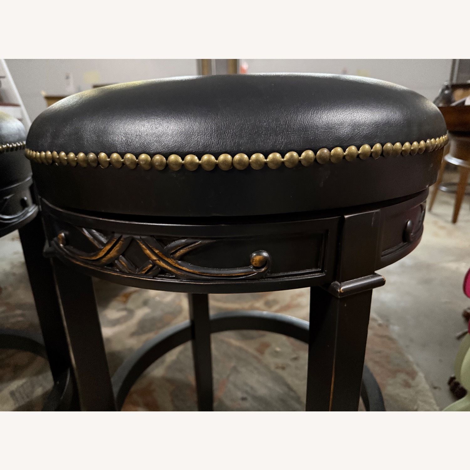 Frontgate Manchester Black Stools - image-2