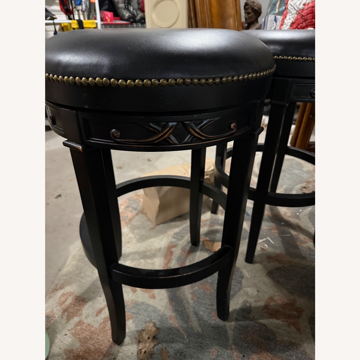 Frontgate Manchester Black Stools - image-5