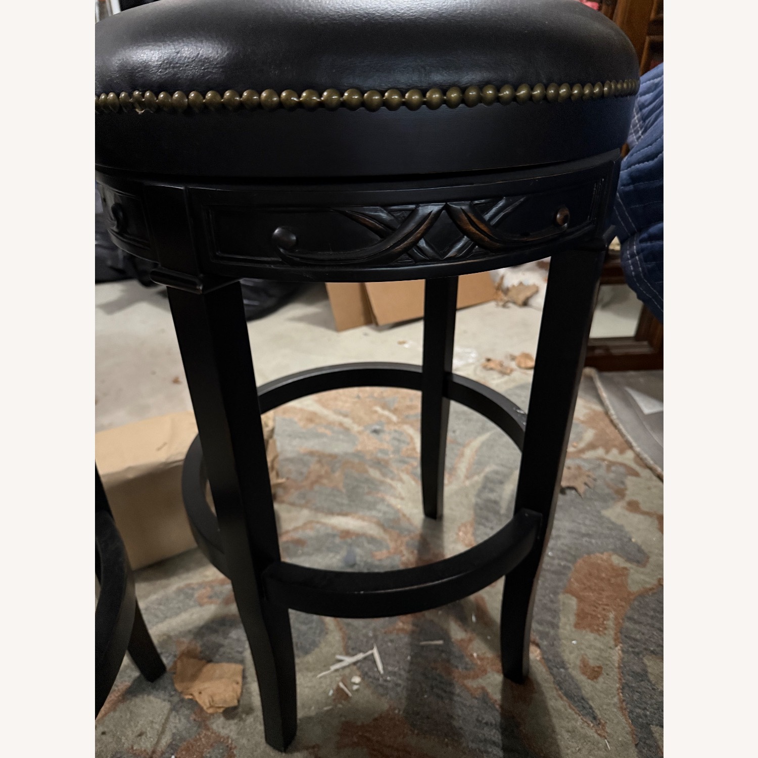 Frontgate Manchester Black Stools - image-3