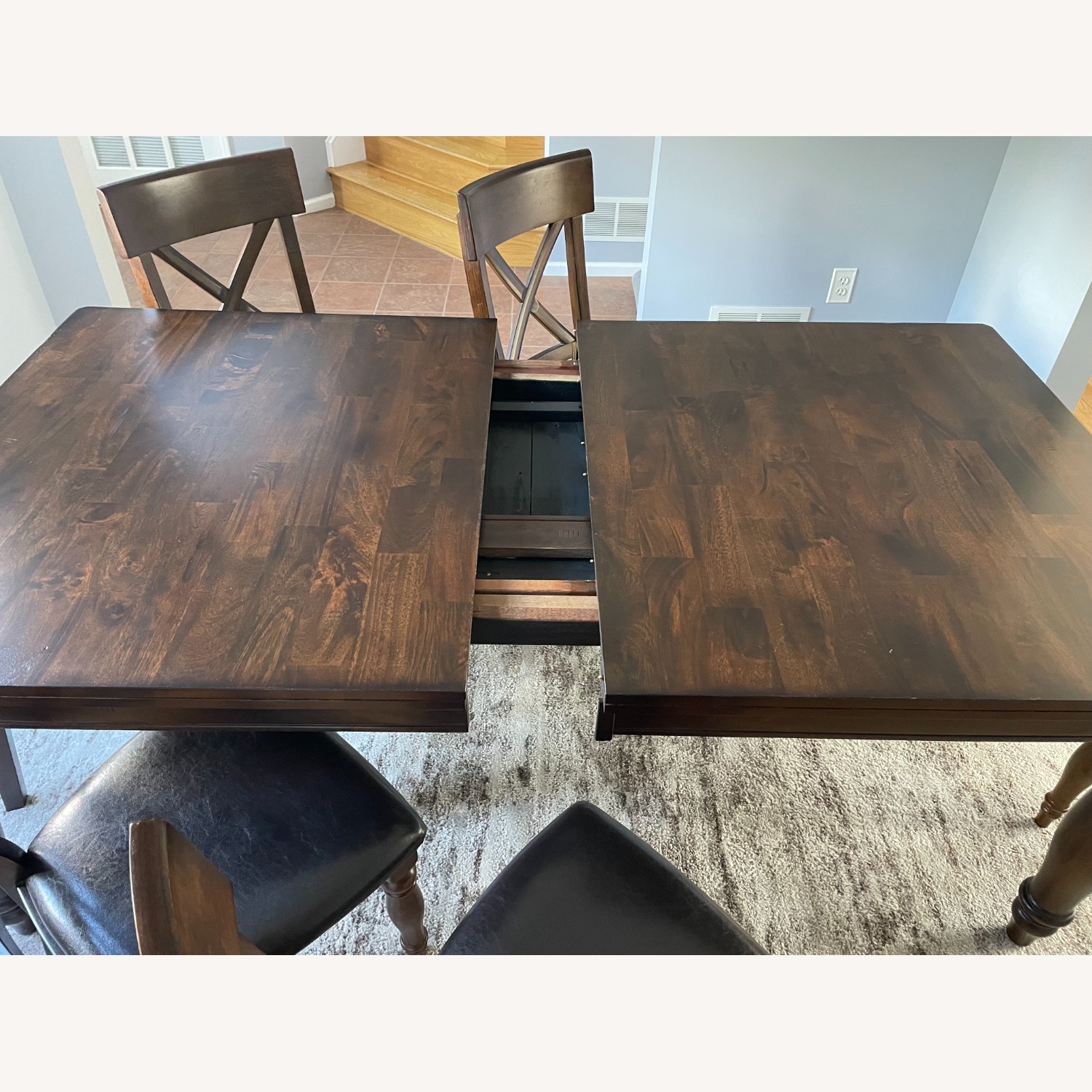 Intercon Dark Brown Wood Dining Set - image-2