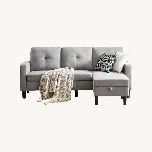 Used Light Gray 3+ Seater Sofa for sale on AptDeco