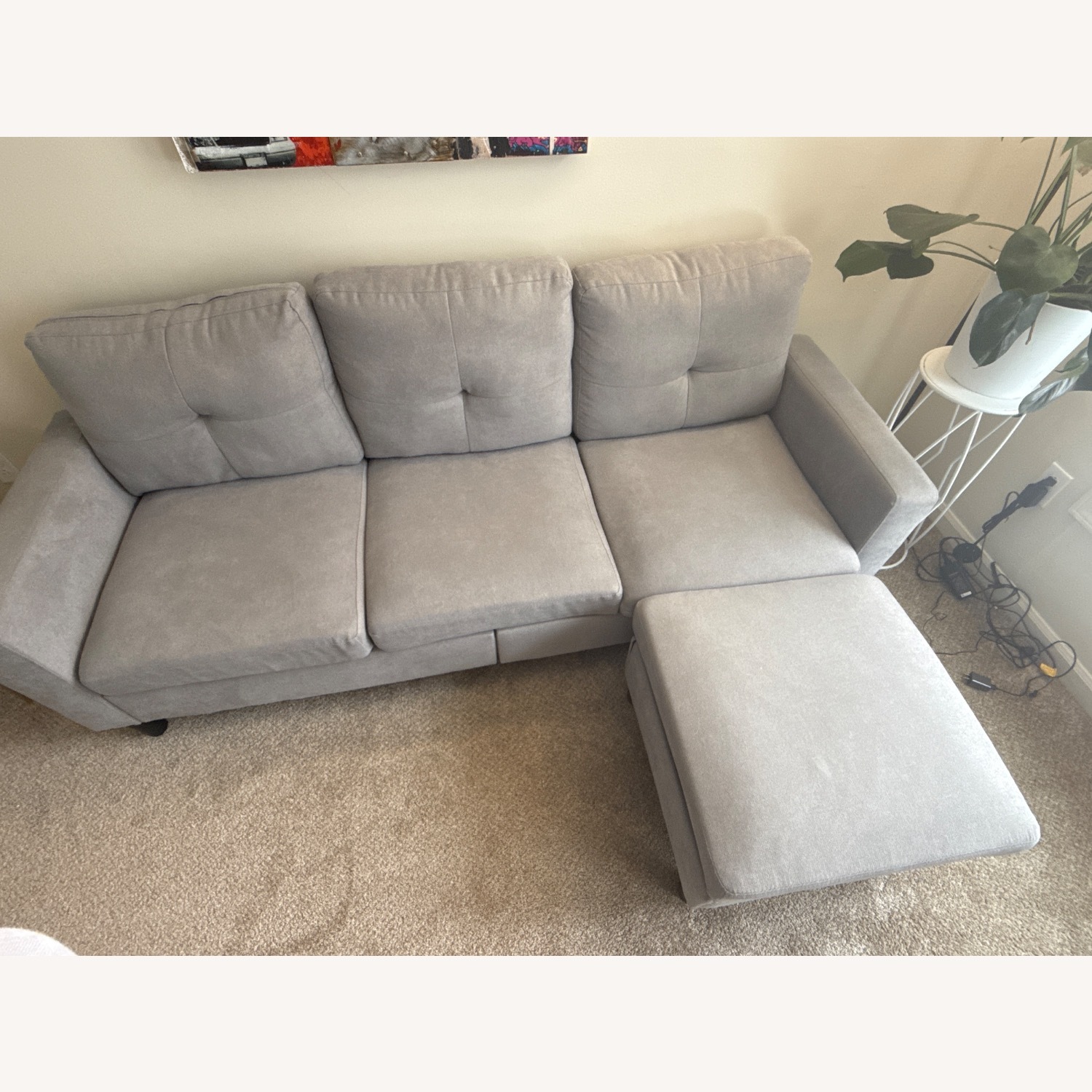 Light Gray 3+ Seater Sofa - image-4