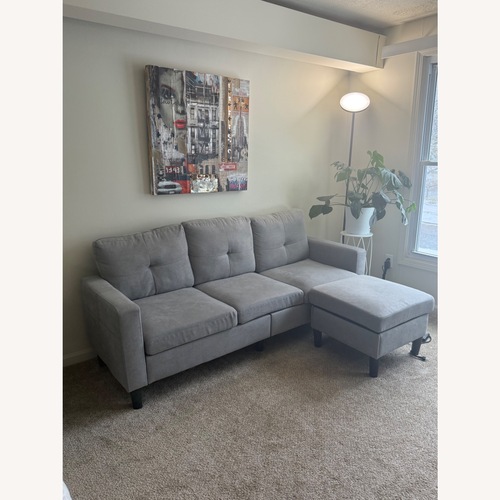Used Light Gray 3+ Seater Sofa for sale on AptDeco