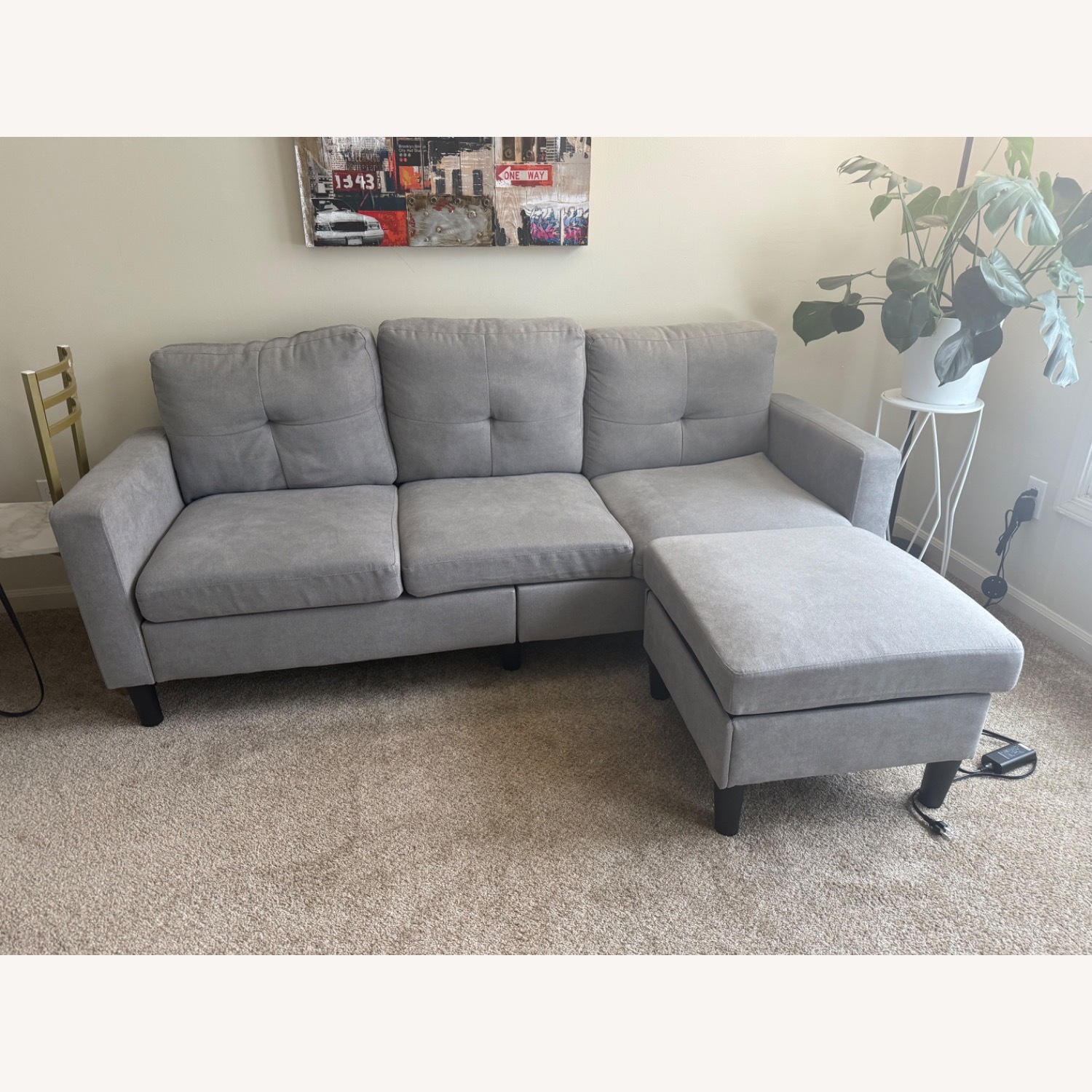 Light Gray 3+ Seater Sofa - image-3