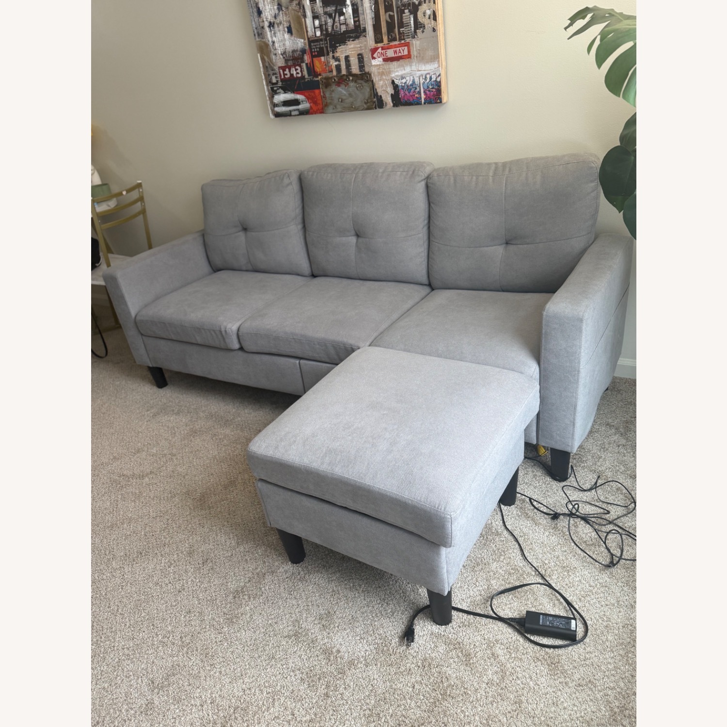 Light Gray 3+ Seater Sofa - image-2
