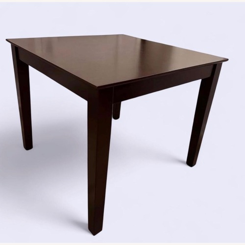 Used Dark Brown & Cream Wood Dining Set for sale on AptDeco