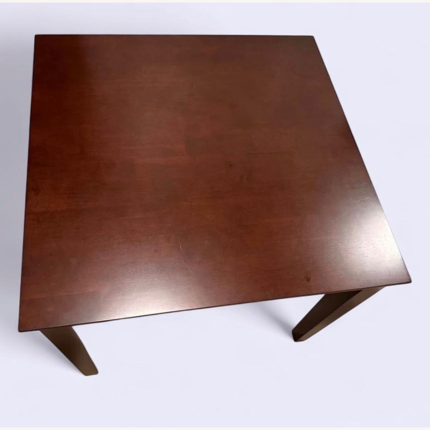 Dark Brown & Cream Wood Dining Set - image-2