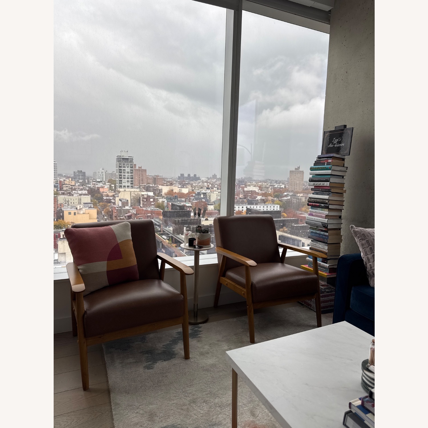 Faux Leather Armchair by George Oliver  - image-1