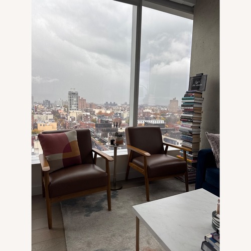 Used Faux Leather Armchair by George Oliver for sale on AptDeco