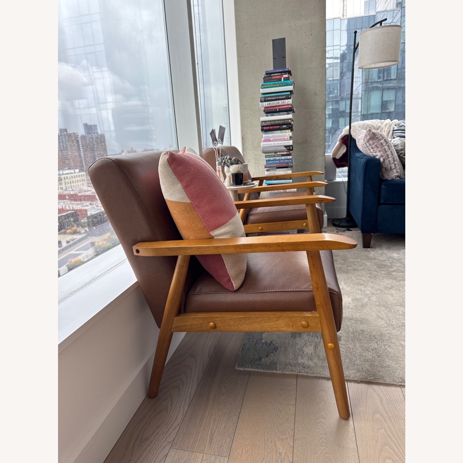 Faux Leather Armchair by George Oliver  - image-3