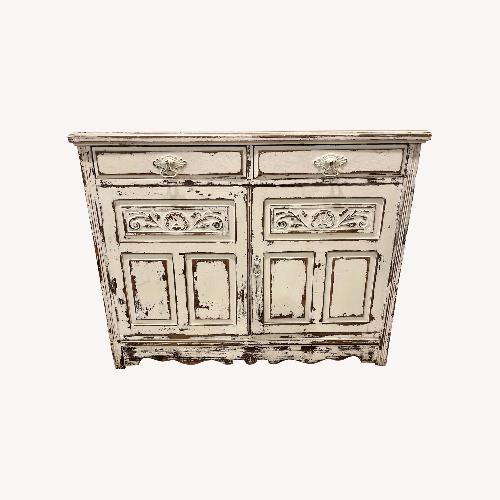 Used Vintage/Antique Finds White Wood Armoire for sale on AptDeco