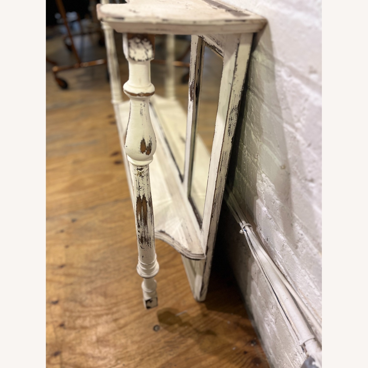 Vintage/Antique Finds White Wood Armoire - image-11