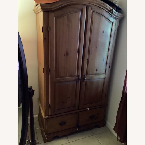 Used Antique Solid Wood Armoire for sale on AptDeco