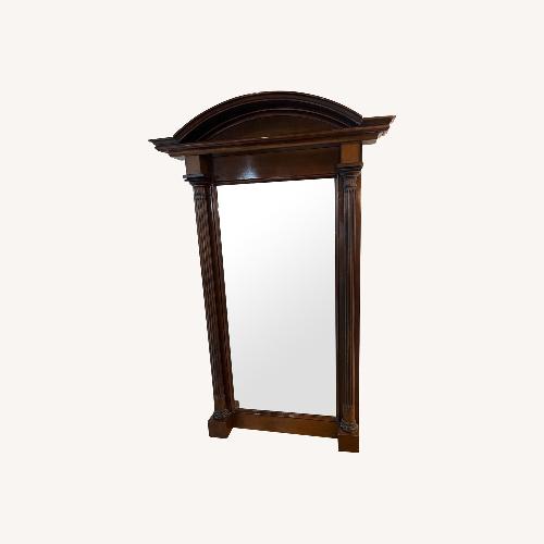 Used Vintage/Antique Finds Dark Brown Wood Wall Mirror for sale on AptDeco