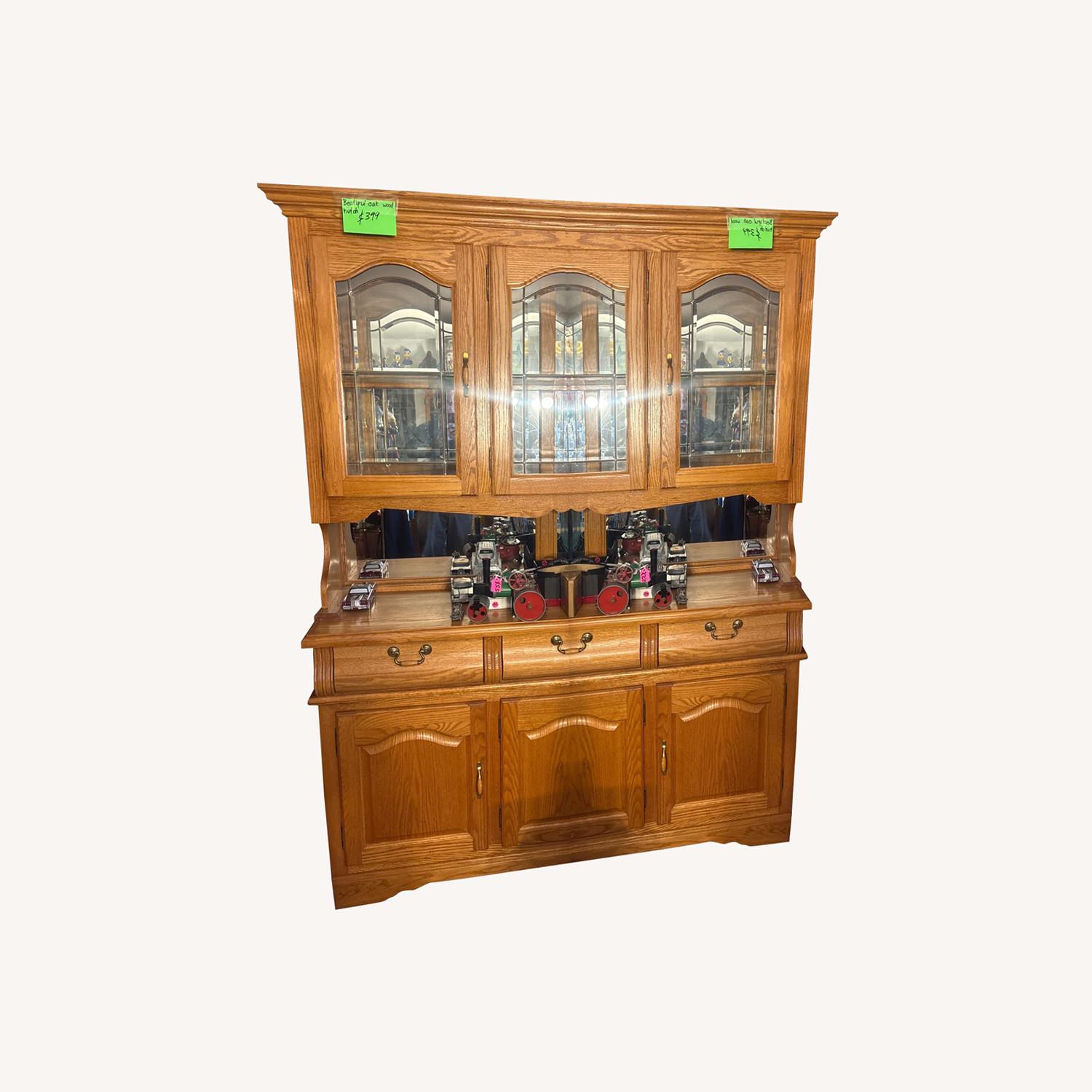 Natural Wood Sideboard - image-0