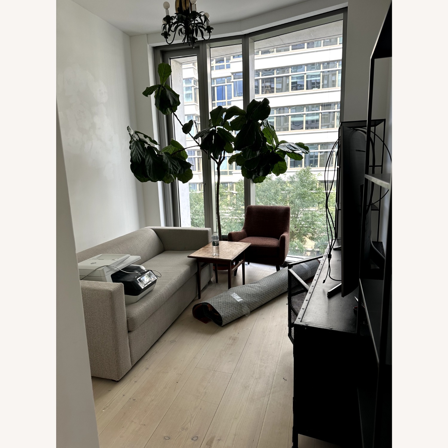 Blu Dot Light Gray Fabric Sleeper Sofa - image-3