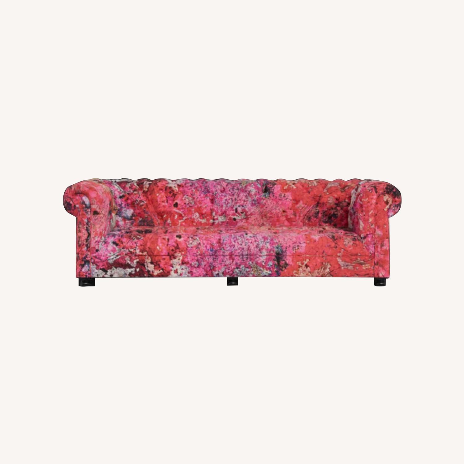 Faded and Degraded Westminster Button Sofa - image-0