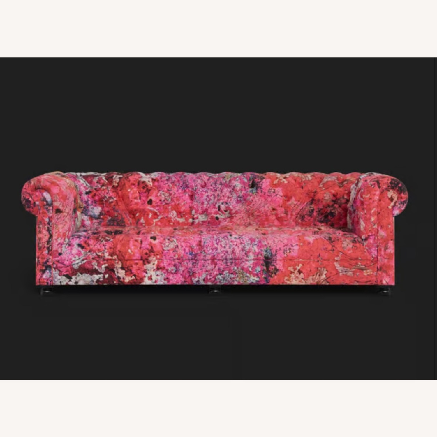 Faded and Degraded Westminster Button Sofa - image-1