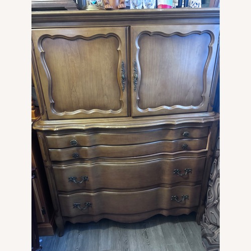 Used Vintage/Antique Finds Dark Brown Wood Dresser for sale on AptDeco