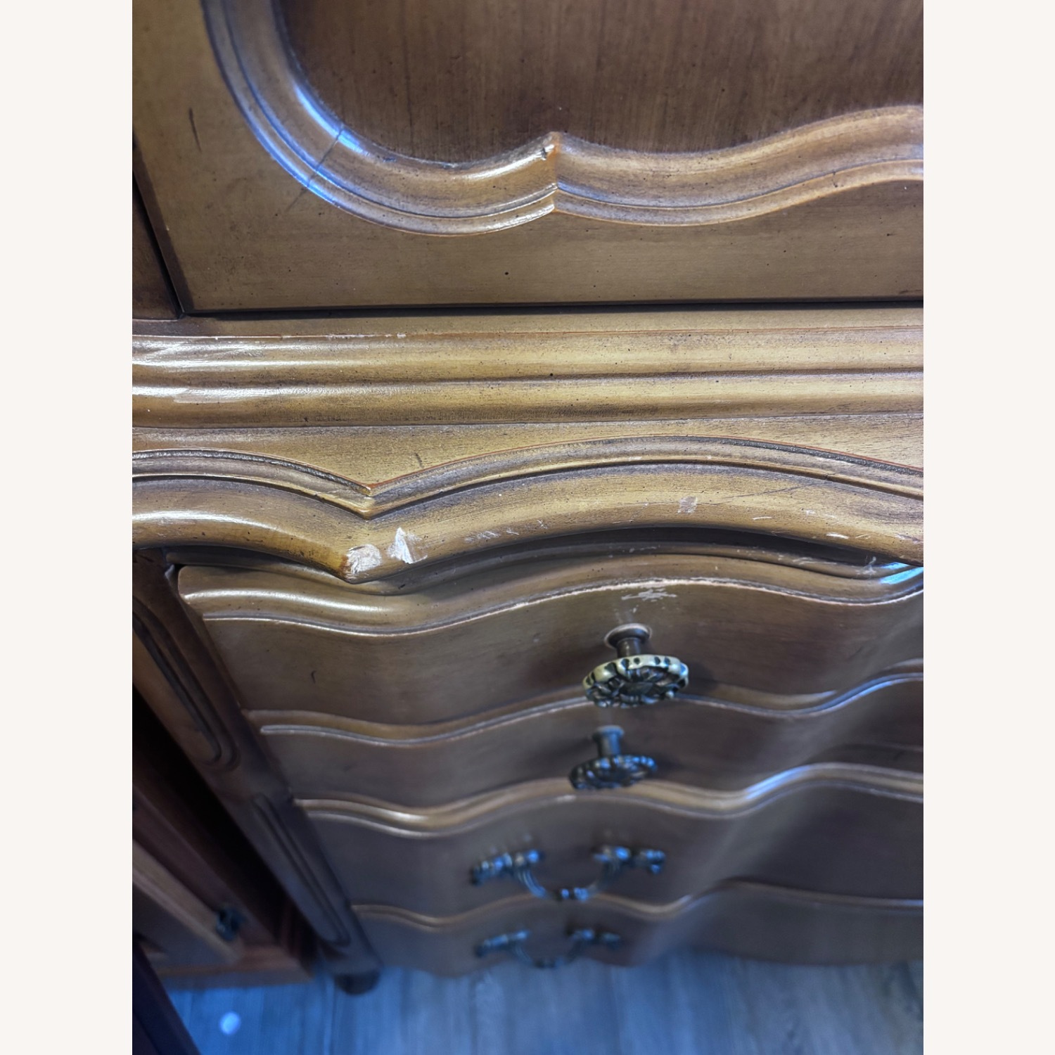 Vintage/Antique Finds Dark Brown Wood Dresser - image-4