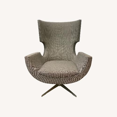 Used 2 Modern High Back Swivel Accent Chairs for sale on AptDeco