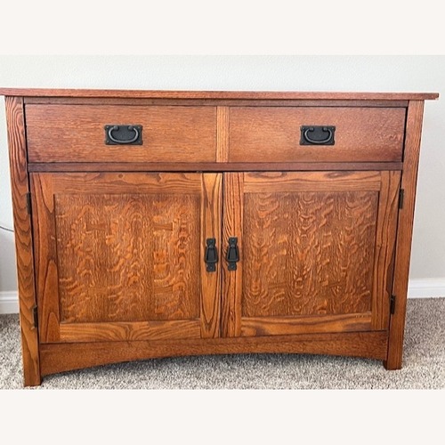 Used Bassett Light Brown Wood Media Storage for sale on AptDeco