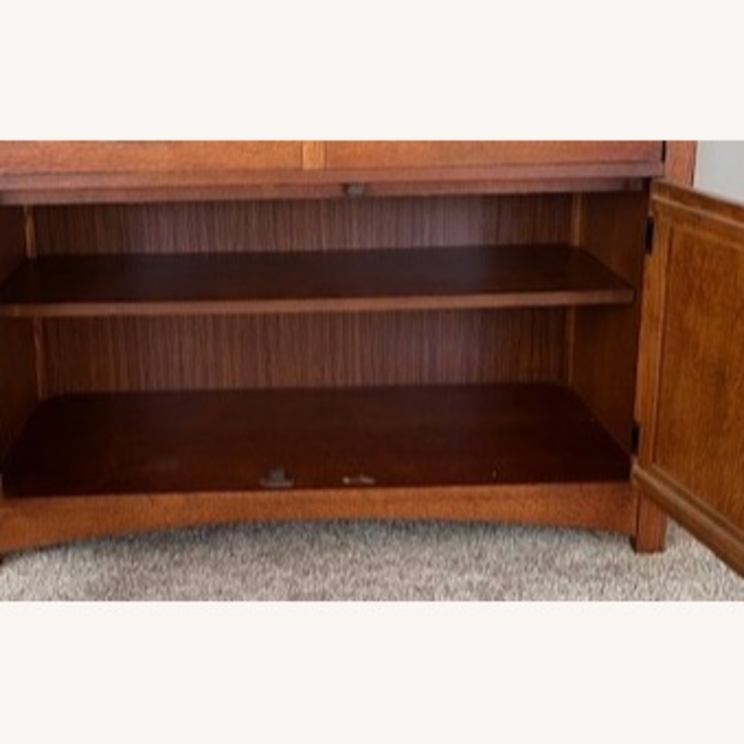 Bassett Light Brown Wood Media Storage - image-3