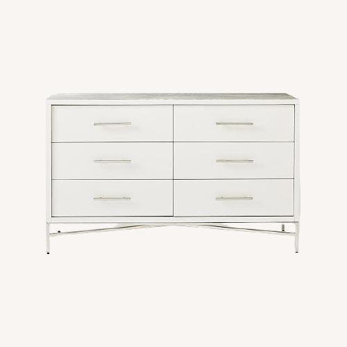 Used West Elm City White Wooden Dresser for sale on AptDeco