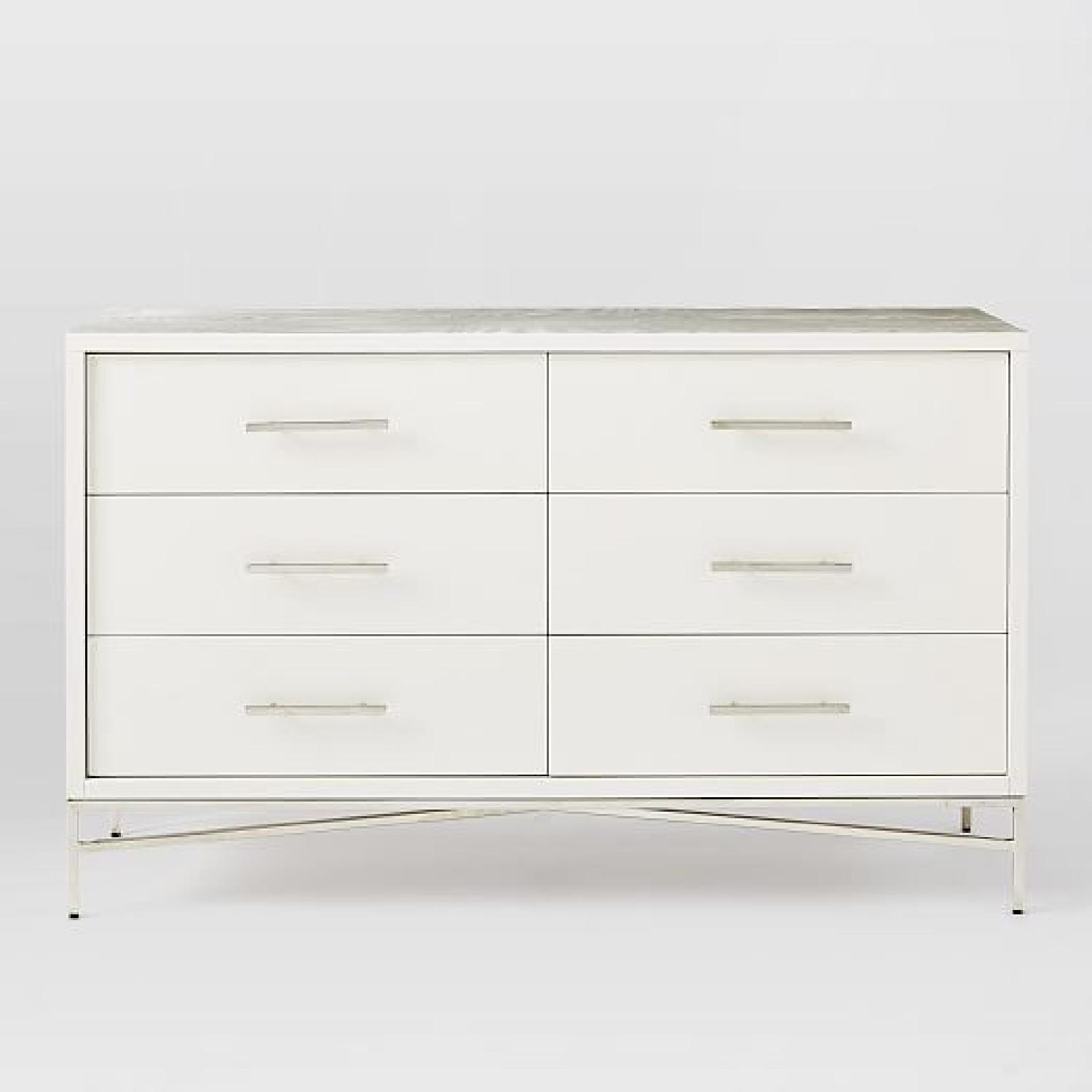 West Elm City White Wooden Dresser - image-4