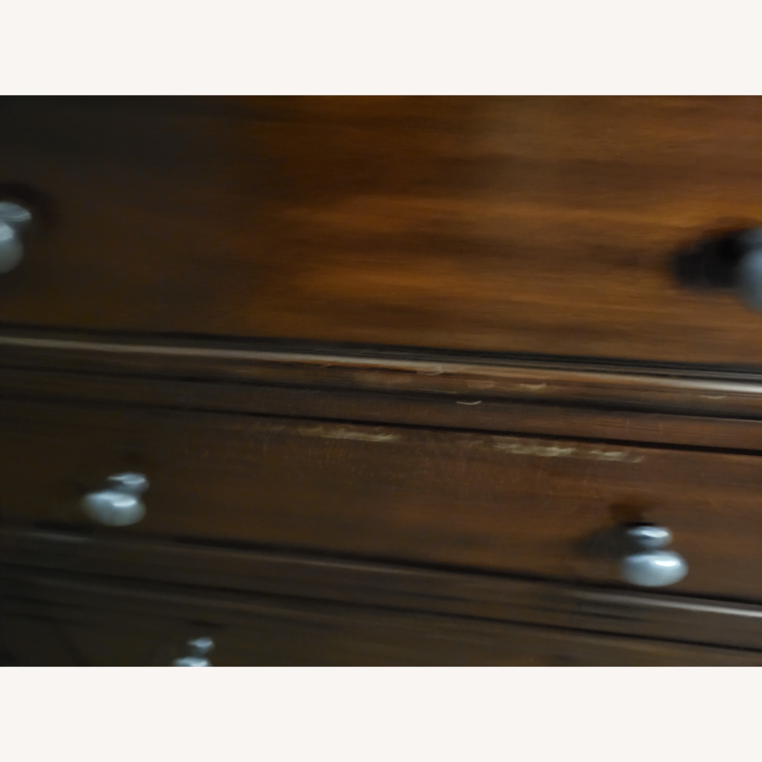 Dark Brown Wood Dresser With Mirror - image-3