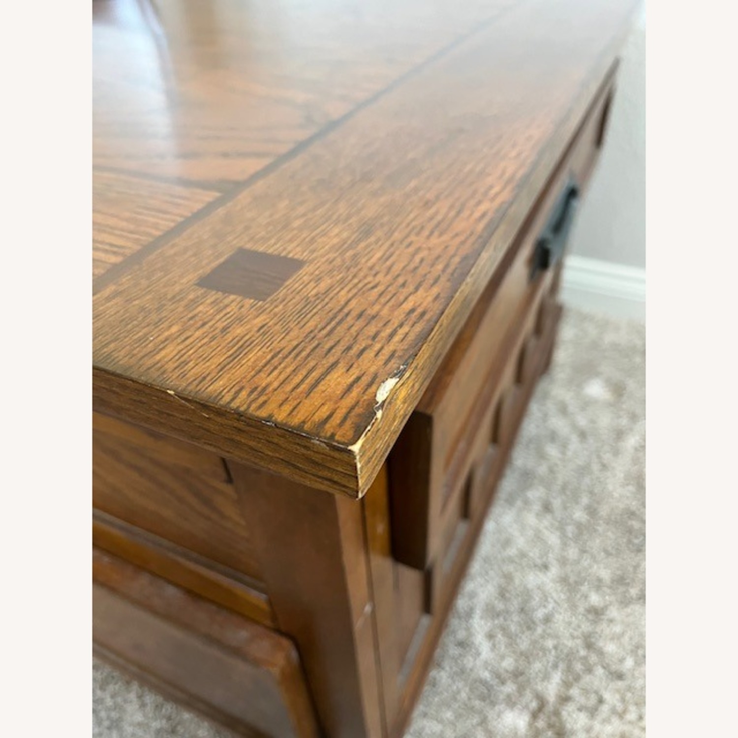 Ashley Furniture Light Brown Wood Coffee Table - image-4